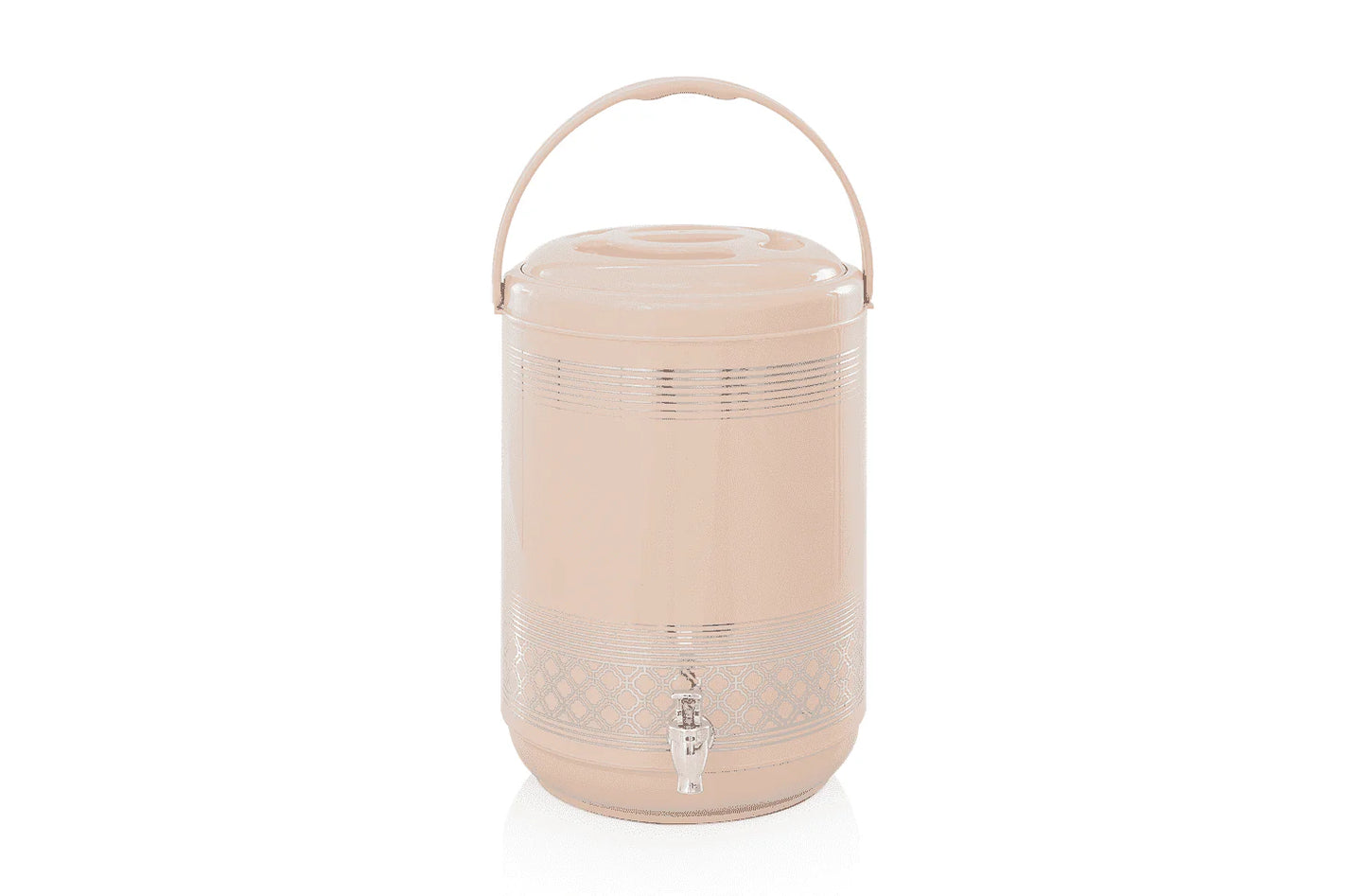 4 Pcs GIFT PACK Brighton 3 Hot Pot Set +1 piece Water Cooler 9 Litre in Gift Packing | Beige - Pleco Houseware
