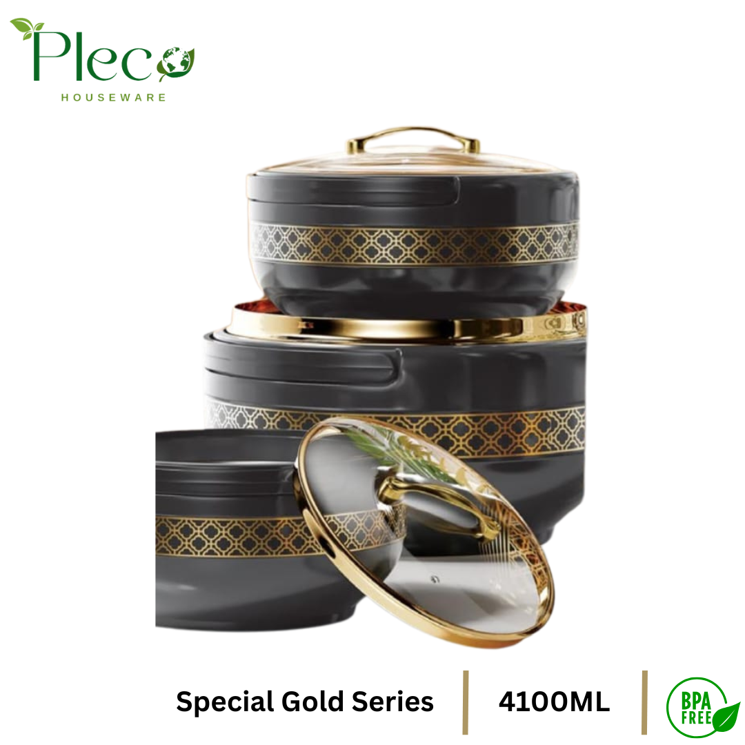 Brighton Gold Hotpot 4100ml – Premium Insulated Food Warmer - Pleco Houseware