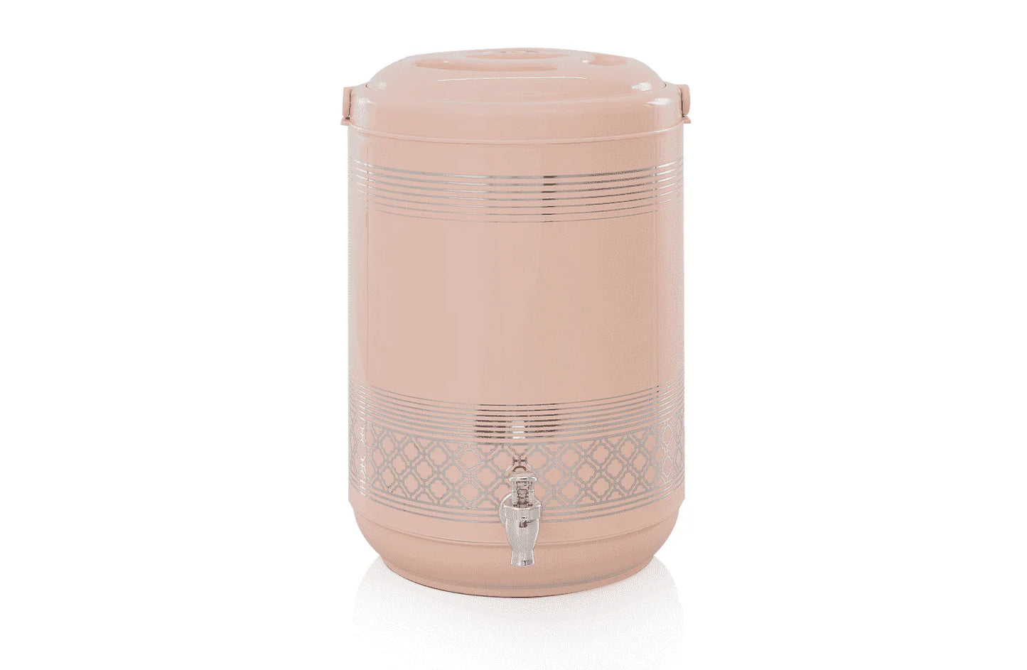 4 Pcs GIFT PACK Brighton 3 Hot Pot Set +1 piece Water Cooler 9 Litre in Gift Packing | Pink - Pleco Houseware