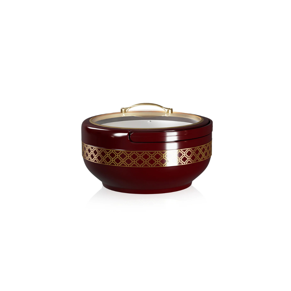 Brighton Hotpot Gold Set - 3 Pcs | Insulated Casserole Set | Maroon - Pleco Houseware