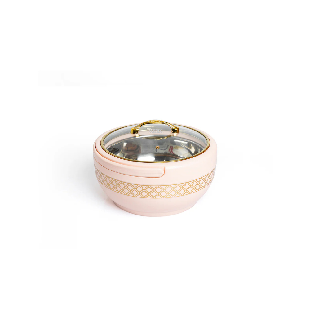 Brighton Hotpot Gold Set - 3 Pcs | Insulated Casserole Set | Peach - Pleco Houseware