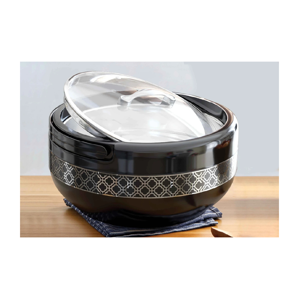 4 Pcs GIFT PACK Brighton 3 Hot Pot Set +1 piece Water Cooler 9 Litre in Gift Packing | Black - Pleco Houseware