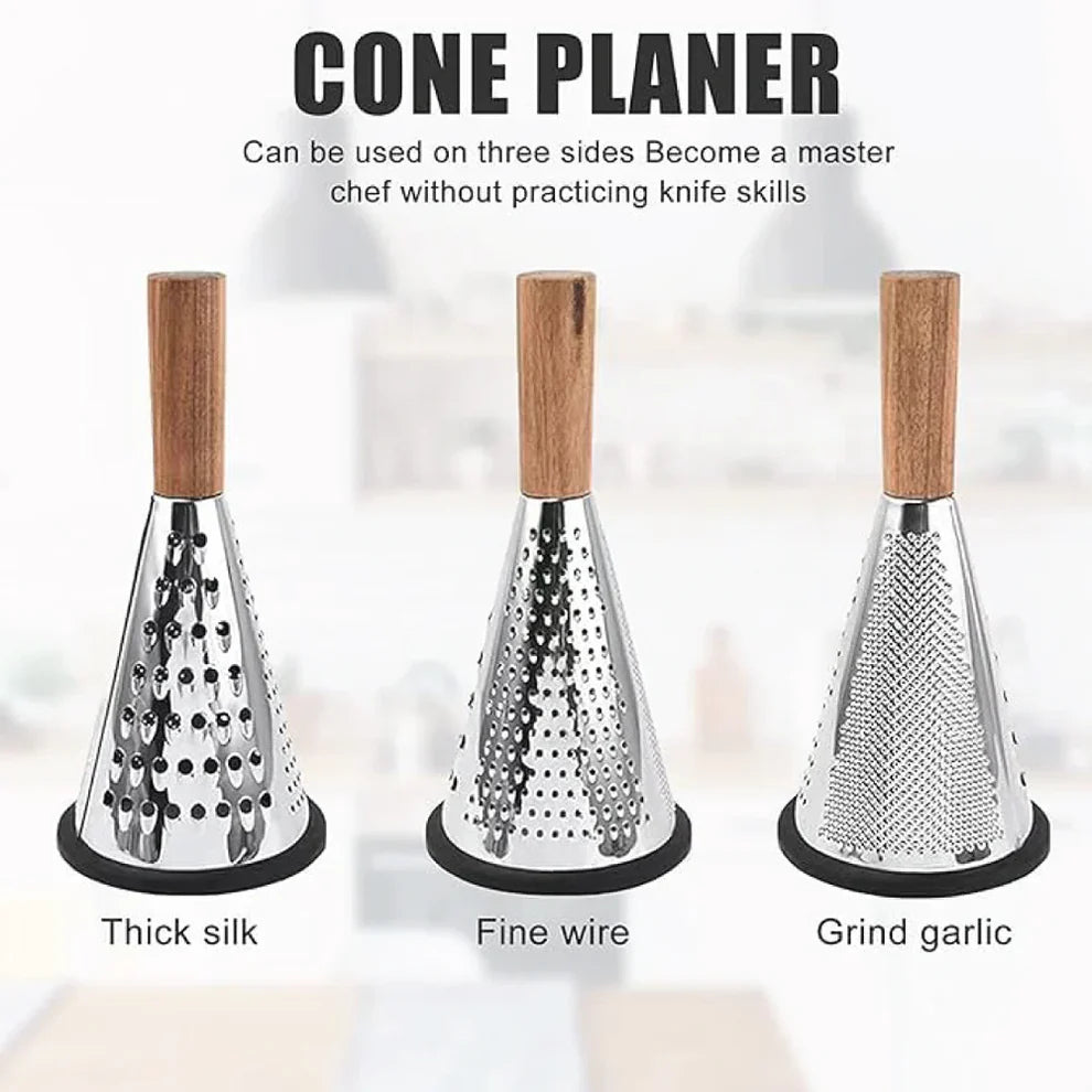 3-Sided Stainless Steel Grater - Pleco Houseware