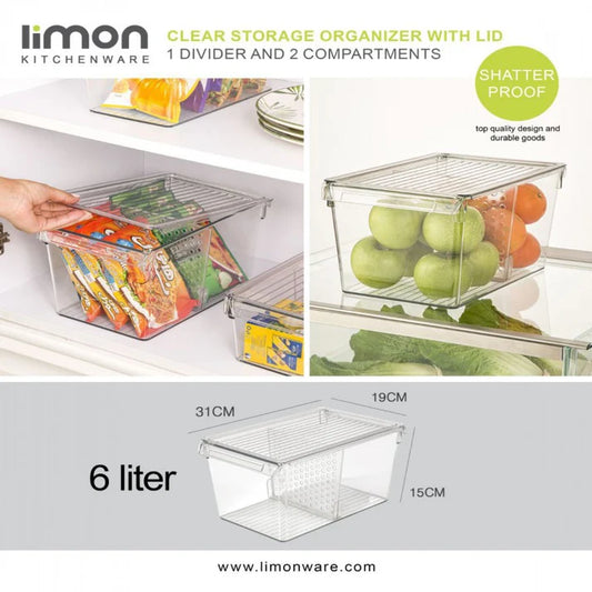 Stackable Clear Organizer with Lid