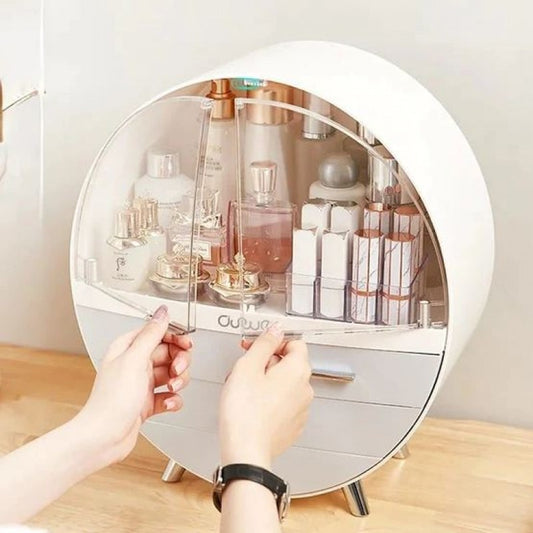 Oval Shaped Cosmetic Organizer