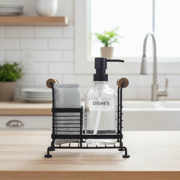 Glass Dispenser Set with Stand