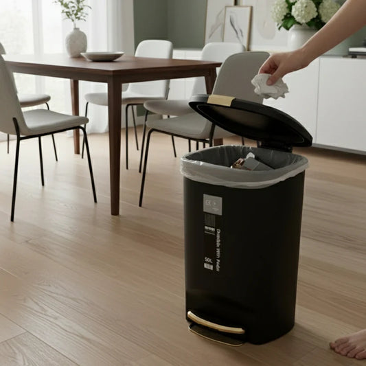HomeMax 50L Pedal Dustbin – Limon