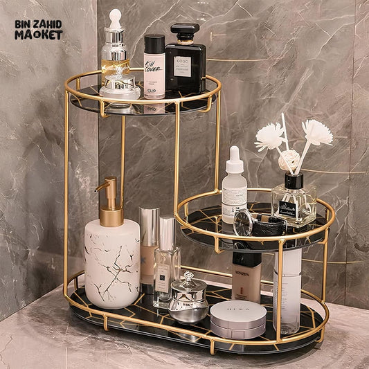 3-TIER GOLDEN VANITY STAND