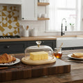 Wooden Butter Dish with Acrylic Lid – Limon - Pleco Houseware