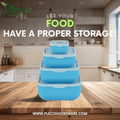 4 - in - 1 Unbreakable Food Storage Containers – BPA - Free with Invisible Lids - Pleco Houseware