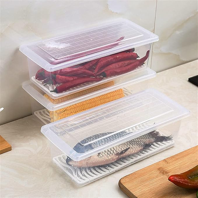Fridge Food Container – BPA-Free Airtight Storage Box for Fresh Food & Meal Prep - Pleco Houseware