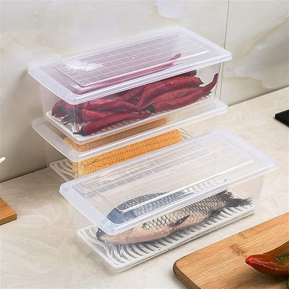 Fridge Food Container – BPA-Free Airtight Storage Box for Fresh Food & Meal Prep - Pleco Houseware