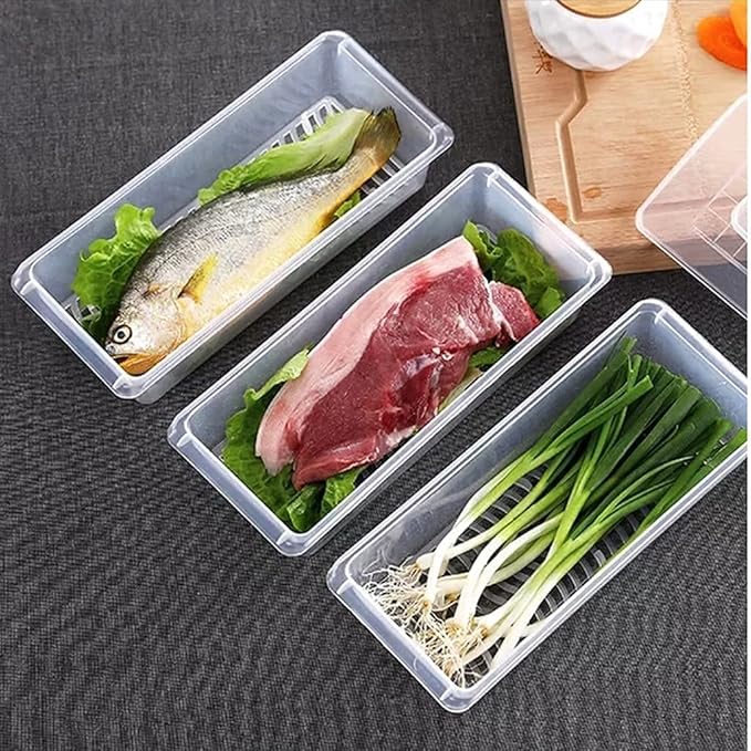 Fridge Food Container – BPA-Free Airtight Storage Box for Fresh Food & Meal Prep - Pleco Houseware