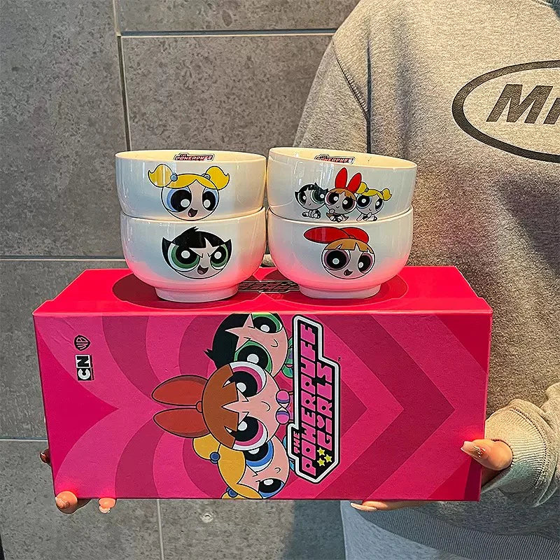 Powerpuff Girls Ceramic Bowl Set 4PC - Pleco Houseware