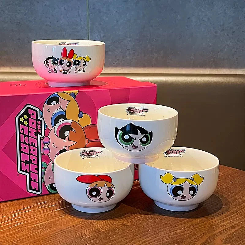 Powerpuff Girls Ceramic Bowl Set 4PC - Pleco Houseware