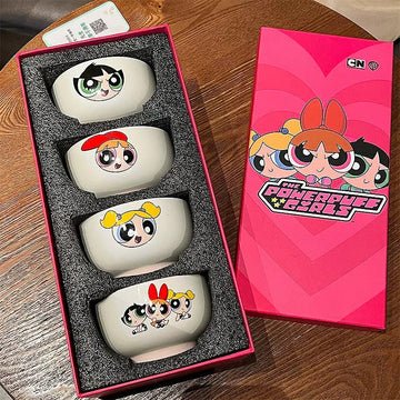Powerpuff Girls Ceramic Bowl Set 4PC - Pleco Houseware