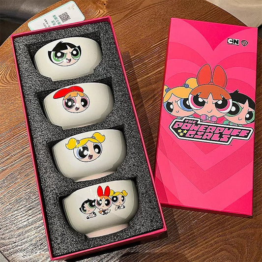 Powerpuff Girls Ceramic Bowl Set 4PC - Pleco Houseware