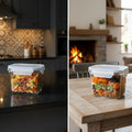 Printed Glass Container – Limon - Pleco Houseware