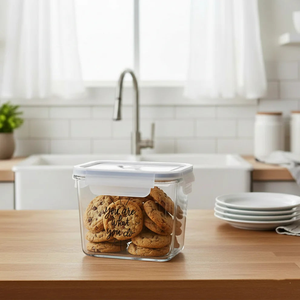 Printed Glass Container – Limon - Pleco Houseware