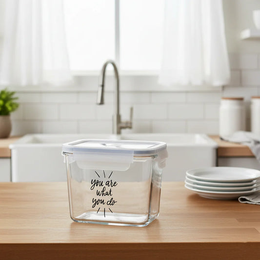 Printed Glass Container – Limon - Pleco Houseware