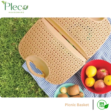 Picnic Basket - White - Pleco Houseware