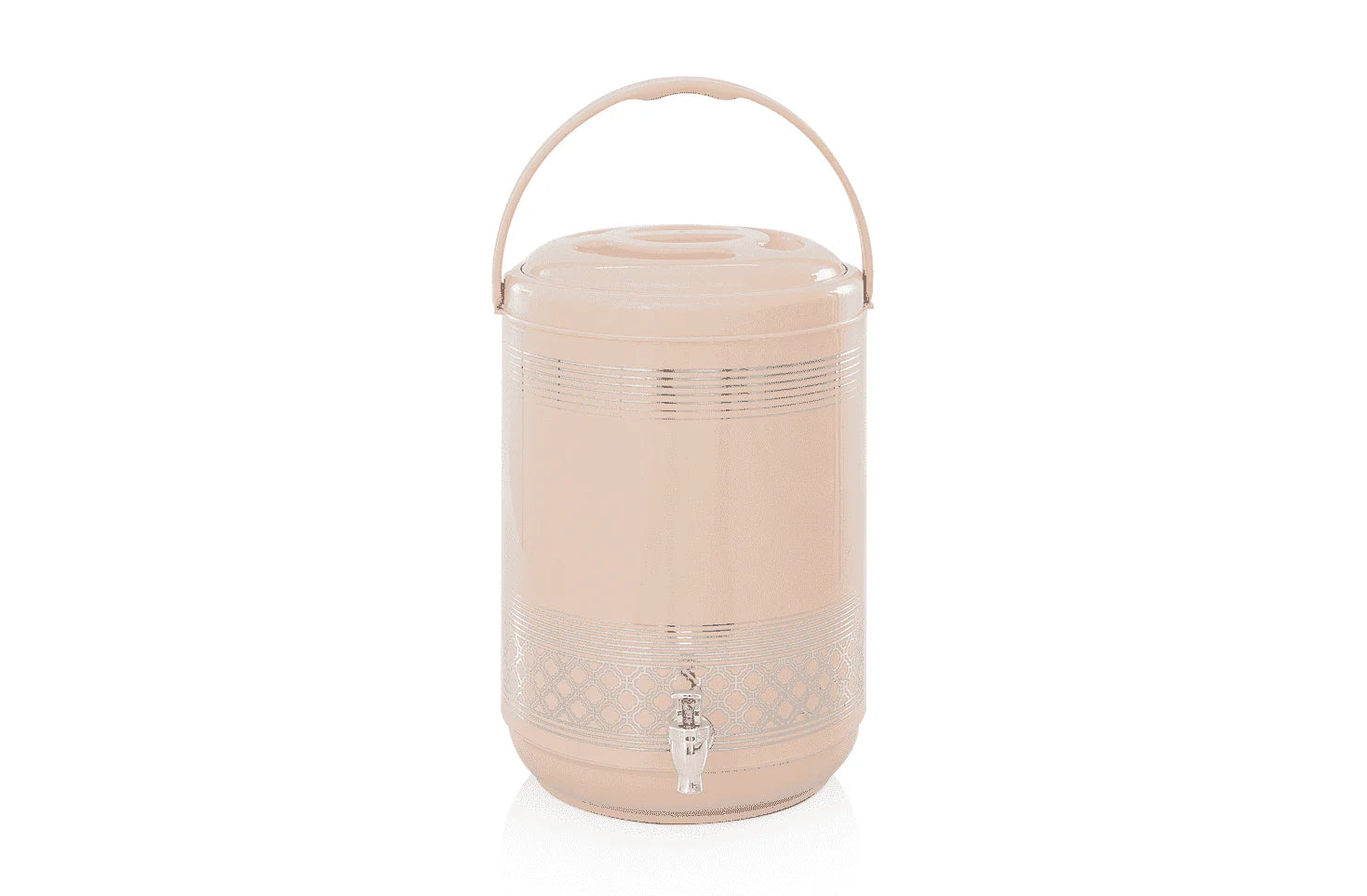 4 Pcs GIFT PACK Brighton 3 Hot Pot Set +1 piece Water Cooler 9 Litre in Gift Packing | Beige - Pleco Houseware