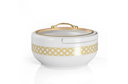 Brighton Hotpot Gold Set - 3 Pcs | Insulated Casserole Set | White - Pleco Houseware