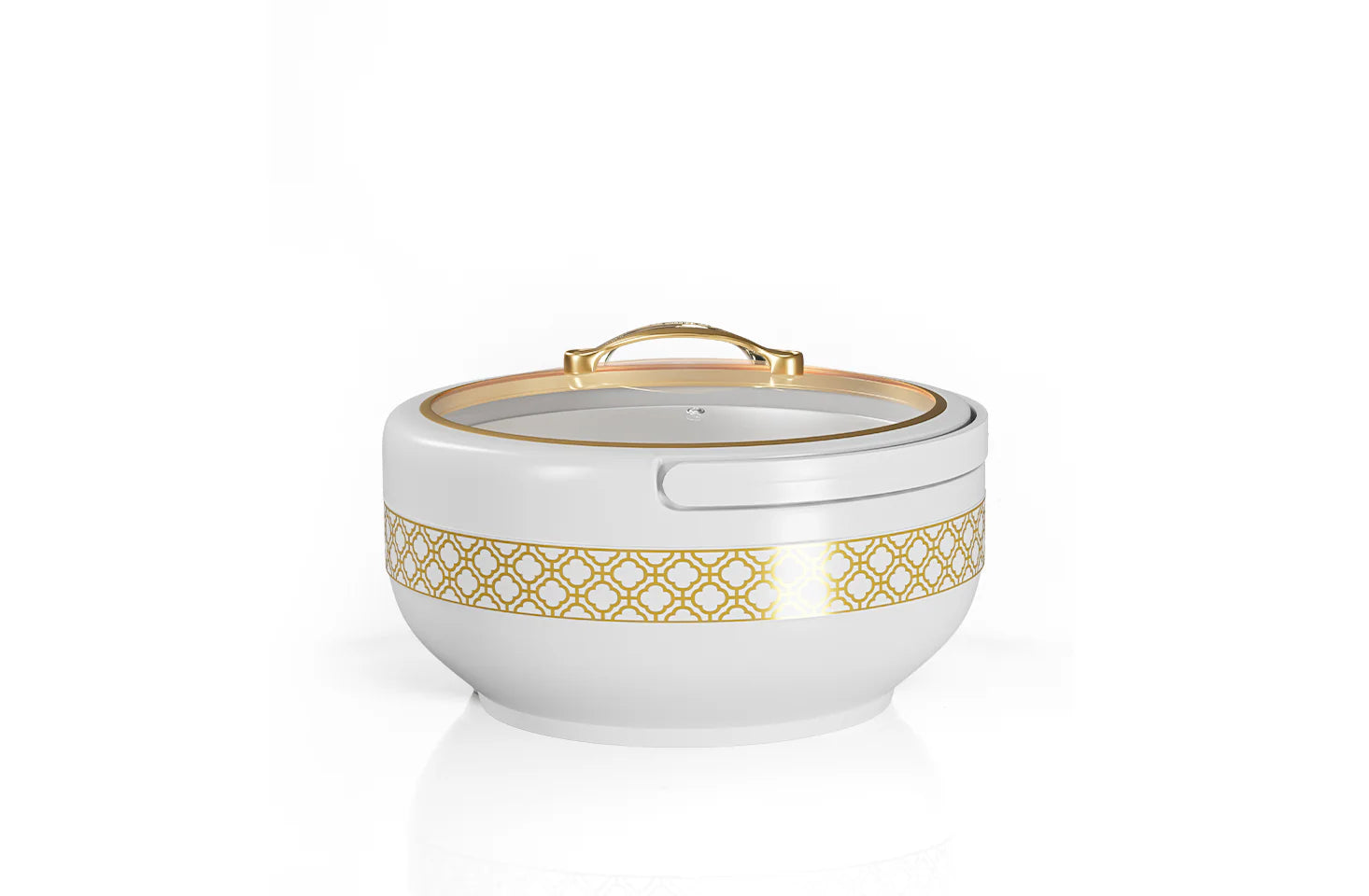Brighton Hotpot Gold Set - 3 Pcs | Insulated Casserole Set | White - Pleco Houseware