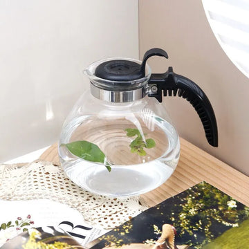 Glass Whistling Tea Kettle 12-Cup