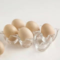 Acrylic 6‑Grid Egg Storage Box - Pleco Houseware