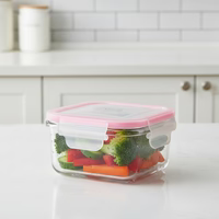 440ML Square Glass Storage Container