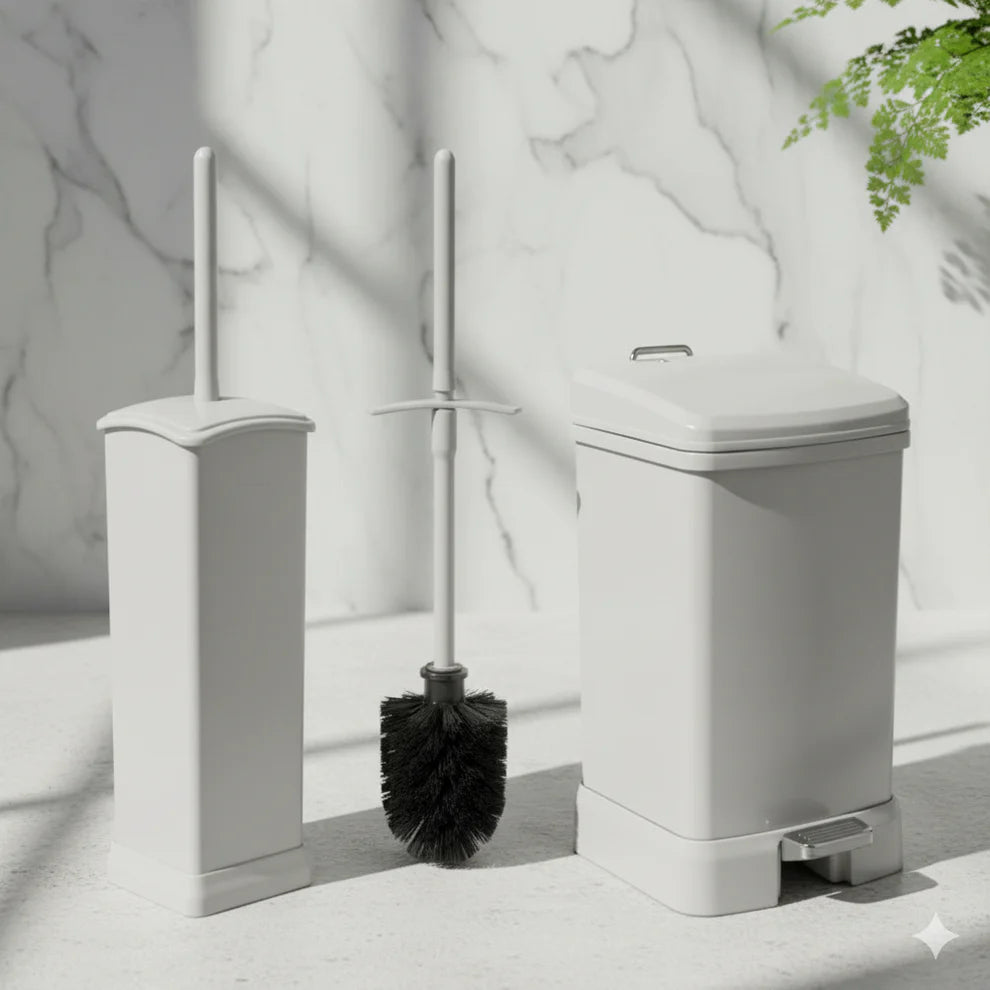 Limon EdgeClean Dustbin & Brush Set - Pleco Houseware