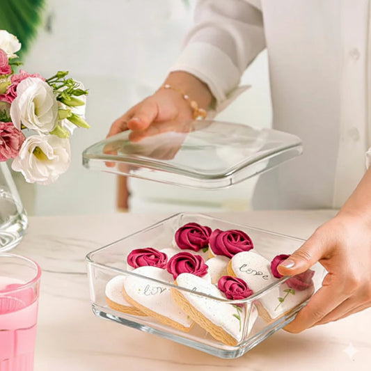 CrystalVault Glass Snacks Box – Limon