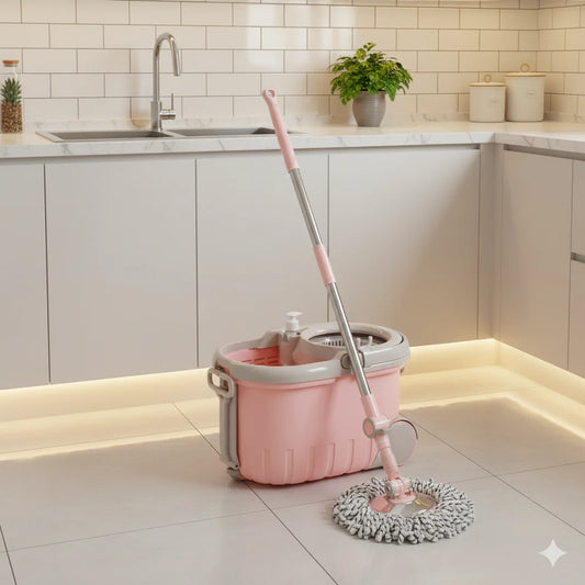 Walkable Spin Mop with Pedal & Wheels – Limon