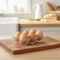 Acrylic 6‑Grid Egg Storage Box - Pleco Houseware