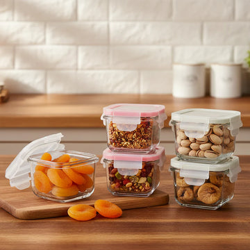 200ML Square Glass Container – Limon