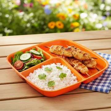 Limon TriServe 3-Compartment Plate