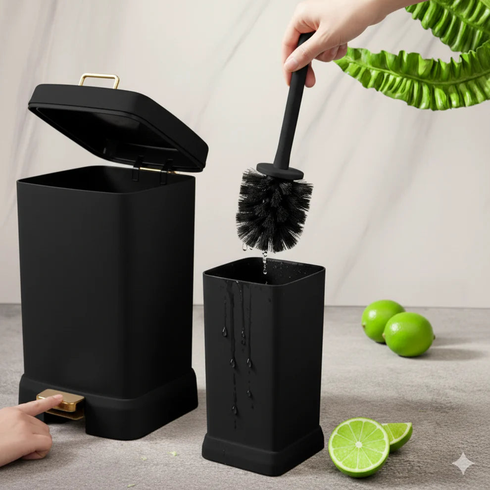 Limon EdgeClean Dustbin & Brush Set - Pleco Houseware