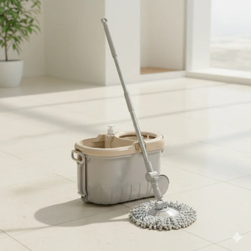 Walkable Spin Mop with Pedal & Wheels – Limon