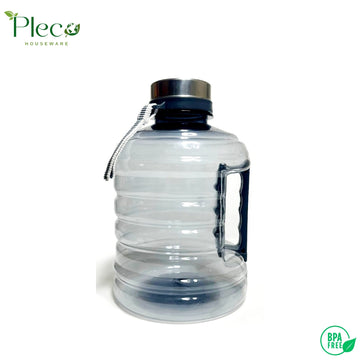 Sports Water Bottle - Protein water Bottle – Clear Transparent Plastic | Gym, Travel, Outdoor, School Use - Pleco Houseware
