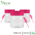 Kitchen Jar - Kitchen Grocery Jar 550ml Set of 3 - Pleco Houseware