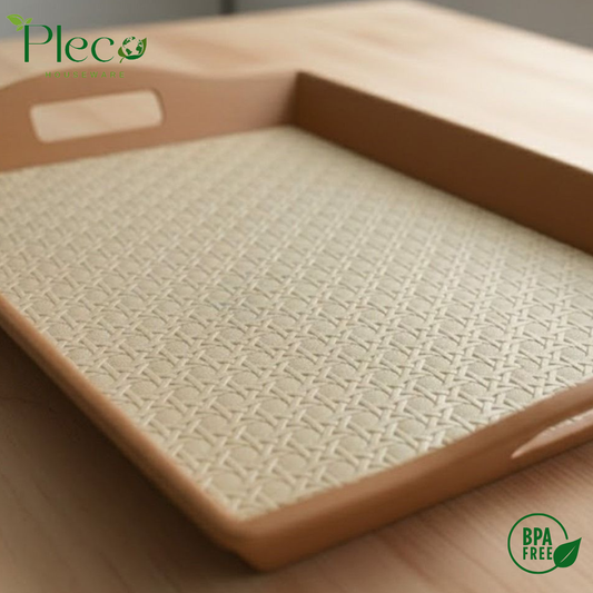 Fiber Serving Tray – 3 Pcs Set | Lightweight & Durable