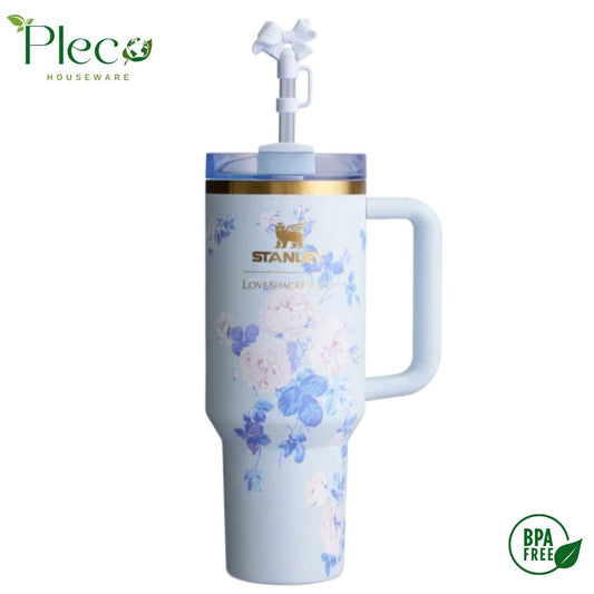 The Stanley x LoveShackFancy Quencher 40oz - Everblooming Rosettes (Gift Box)