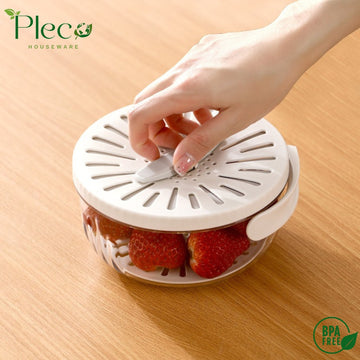 Multifunctional Folding Drain Basket – Double-Layer Kitchen Colander with Handle - Pleco Houseware