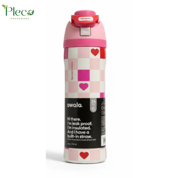 Owala FreeSip 24oz Water Bottle - Chess Hearts