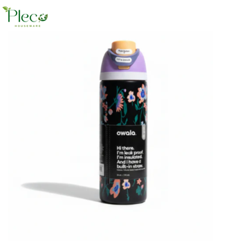 Owala FreeSip 24oz Water Bottle - MIdnight Floral