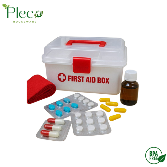 Family First Aid Medicine Box – Portable Multi-Layer Medical Storage Organizer