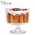 Trifle Bowl Large 3 Liter | Clear Serving & Dessert Bowl | Elegant Tableware - Pleco Houseware
