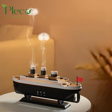 Titanic Steam Ship Design Humidifier & Aroma Diffuser | Ultrasonic Mist with Multi-Color LED | 250ml