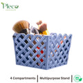 Multipurpose Square Stand | Makeup Holder Organizer 4 Section - Pleco Houseware